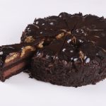 Dark Chocolate Profiterol Cake